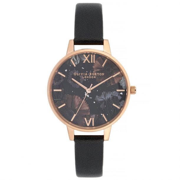 Olivia burton watch black strap 2025