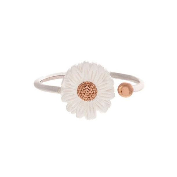Olivia Burton Daisy Open Ring Silver Tone and Rose Gold Tone REEDS Jewelers