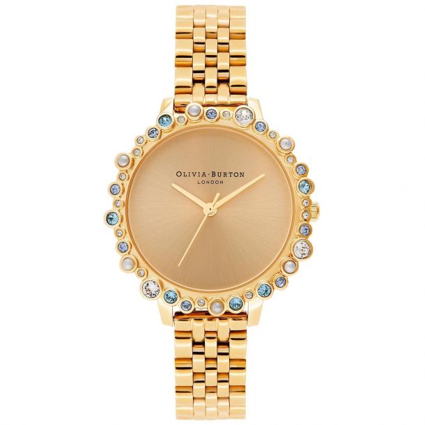 Olivia burton yellow gold watch clearance