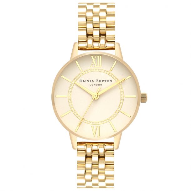 Olivia Burton Wonderland Gold Ion Plated Stainless Steel Bracelet Watch OB16WD69 REEDS Jewelers