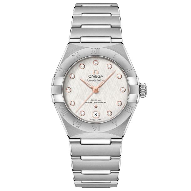 Omega constellation diamond set ladies watch outlet