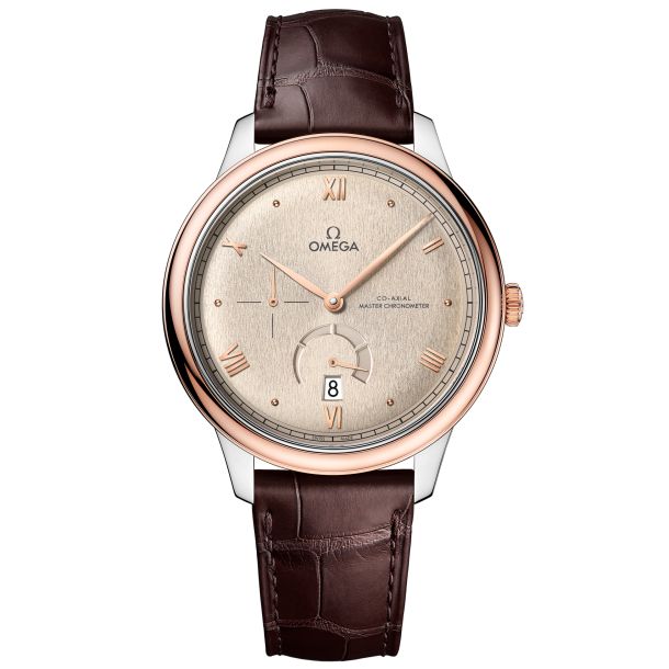 OMEGA De Ville Prestige Co Axial Master Chronometer Brown Leather Strap Watch 41mm O43423412109001 REEDS Jewelers
