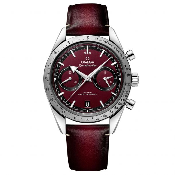 Omega chronograph store leather strap
