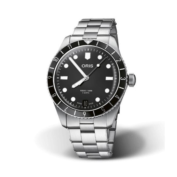 Oris Divers Sixty Five 12H Calibre 400 Stainless Steel Bracelet Watch 40mm 400 7772 4054 8 20 18 REEDS Jewelers