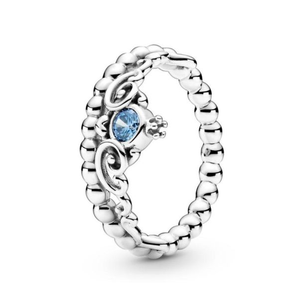 Pandora Disney Cinderella Blue Tiara Ring
