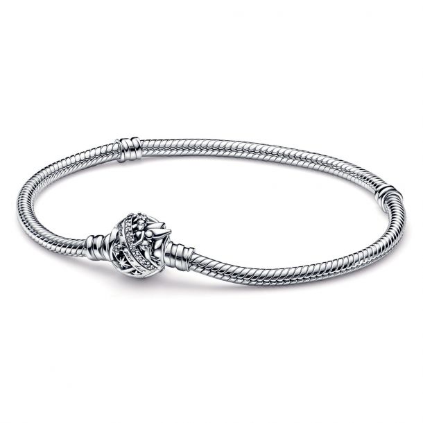 Pandora Moments Sliding Magnetic Clasp Snake Chain Bracelet