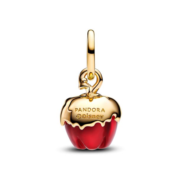 Pandora Disney Villains Evil Queen Apple Gold Plated Dangle Charm