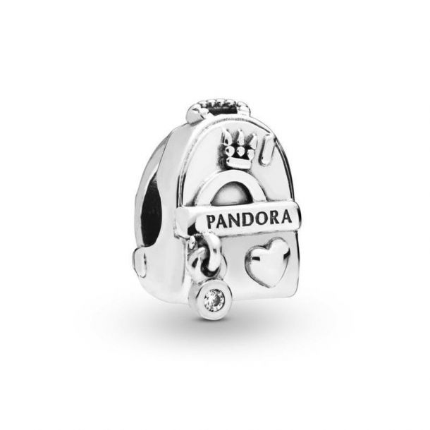 Pandora Adventure Bag Charm Clear Cubic Zirconia
