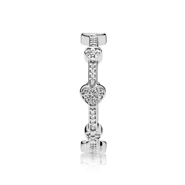 Pandora alluring hearts ring sale