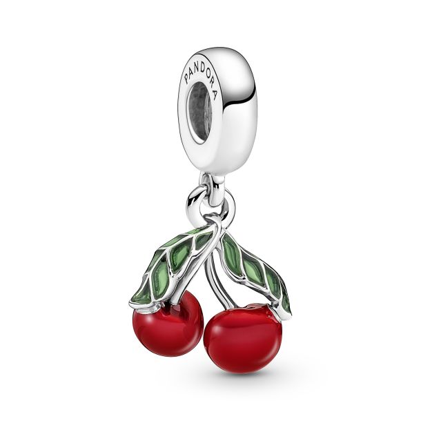 Pandora Asymmetrical Cherry Fruit Dangle Charm | REEDS Jewelers