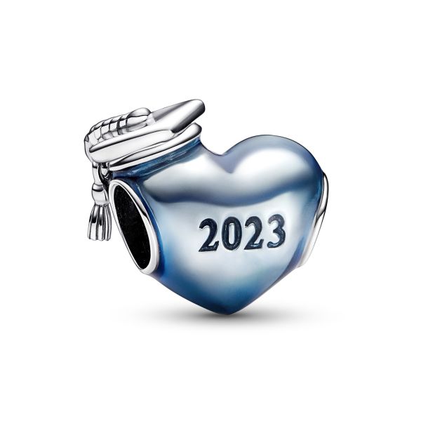 Blue 2023 Graduation Heart Charm Jewelers