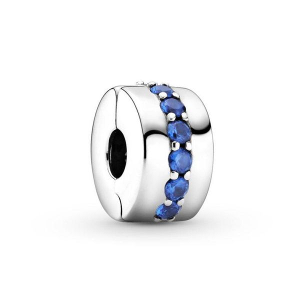 Pandora Blue Sparkle Clip Jewelers