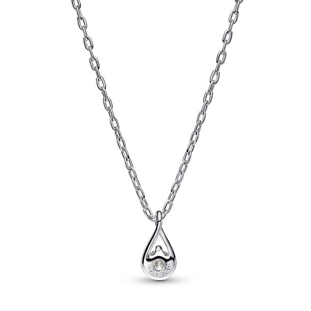 Silver locket online necklace pandora