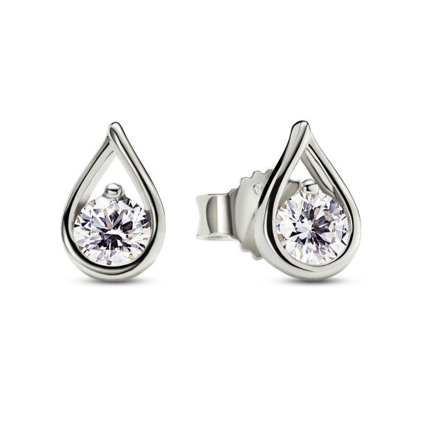 Pandora teardrop stud earrings new arrivals