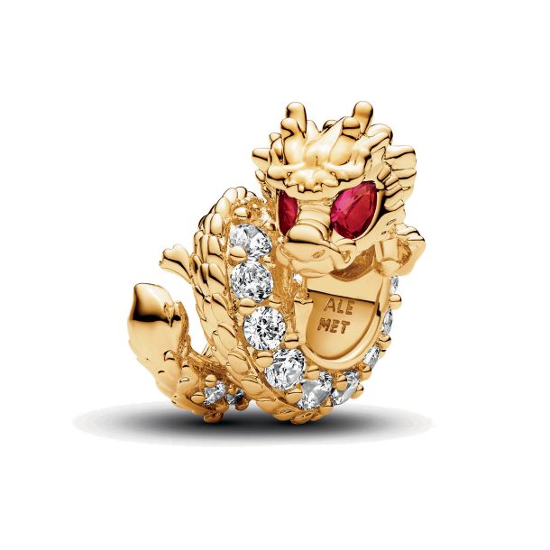 Pandora Chinese Year of the Dragon Gold Plated Charm REEDS Jewelers