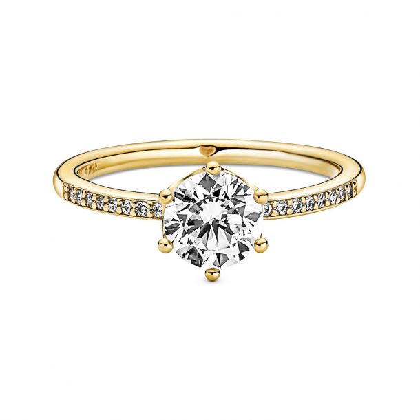 Pandora pink sparkling crown sales solitaire ring stores