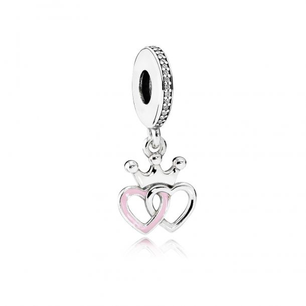 Pandora crowned hearts charm deals