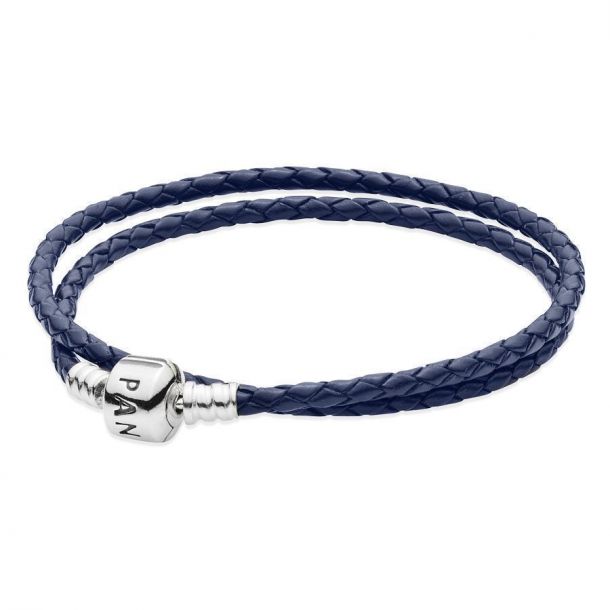 Pandora double braided leather sales bracelet