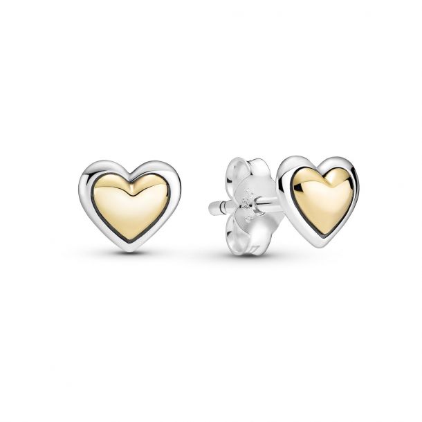 White gold sales studs pandora