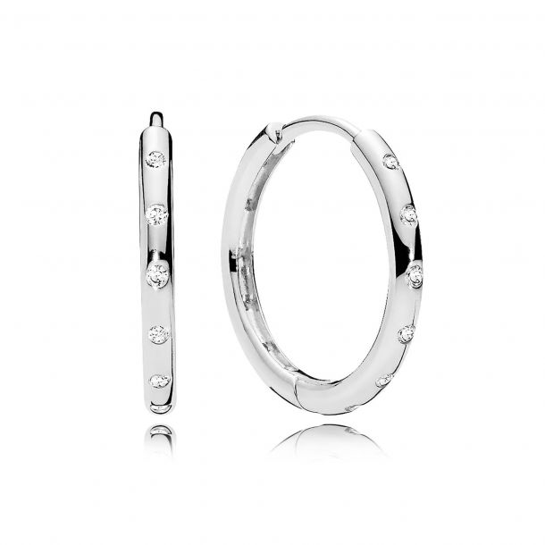 Droplets hoop outlet earrings pandora