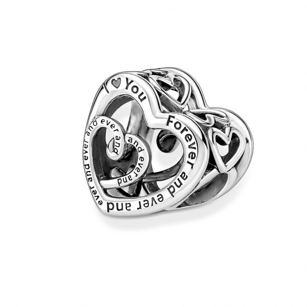 Pandora Entwined Infinite Hearts Charm