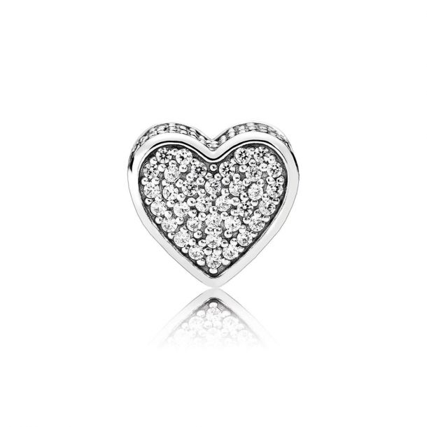 Pandora Essence Collection Love Charm Clear Cubic Zirconia
