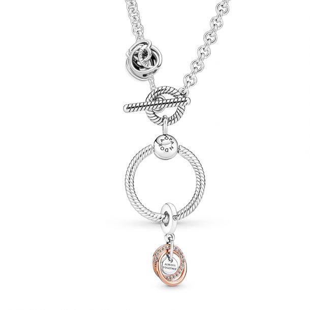 Pandora family charm necklace online