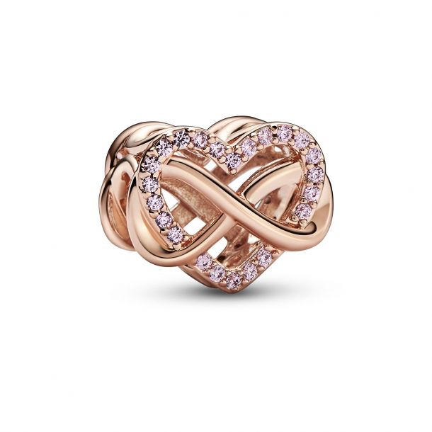 Love Sister Pink Murano Charm Bead Bracelet Pandora Inspired