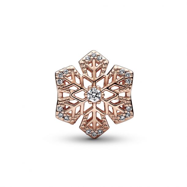 Pandora Festive Snowflake Charm | Rose Gold-Plated | REEDS Jewelers