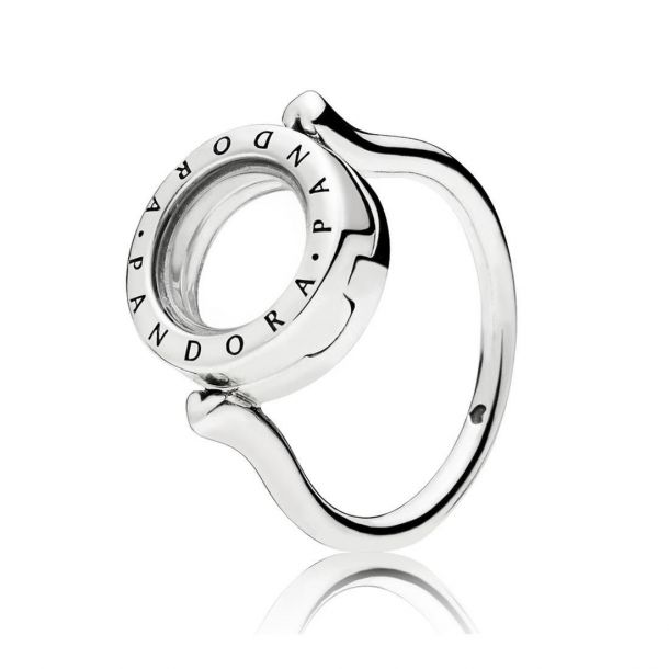 Sparkling pandora floating heart locket ring new arrivals