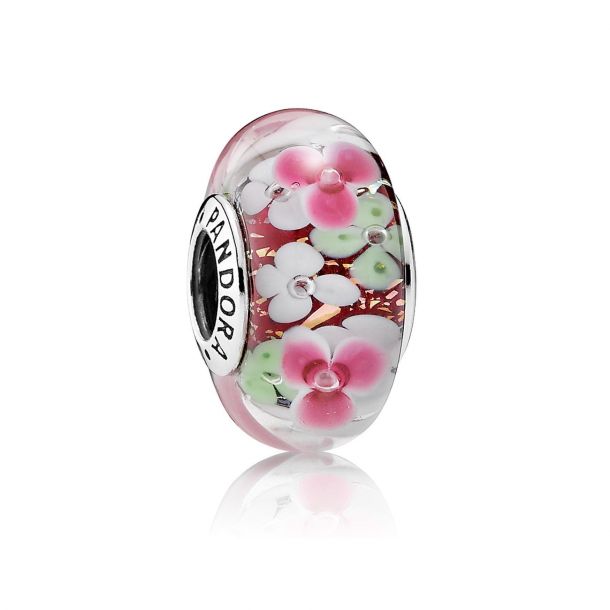 Pandora murano glass flower best sale