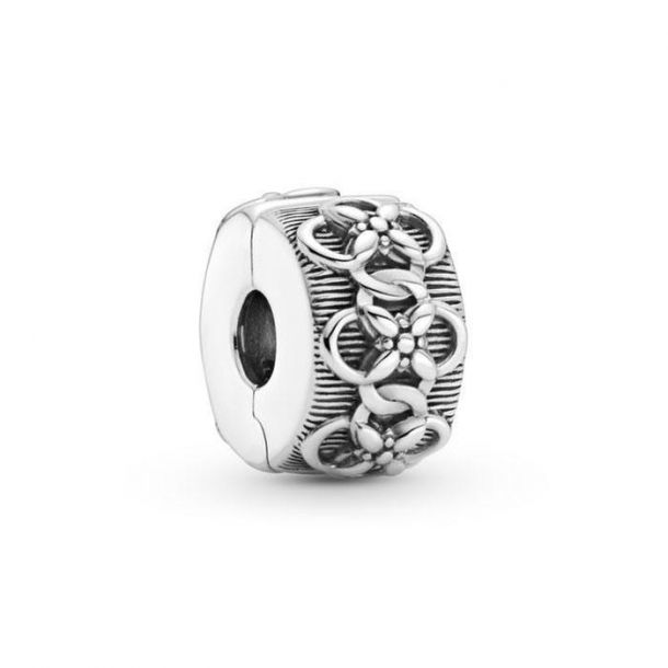 Pandora flower clip charm sales