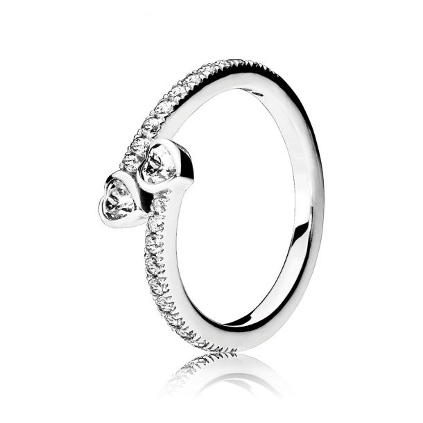 Pandora cz sales heart ring