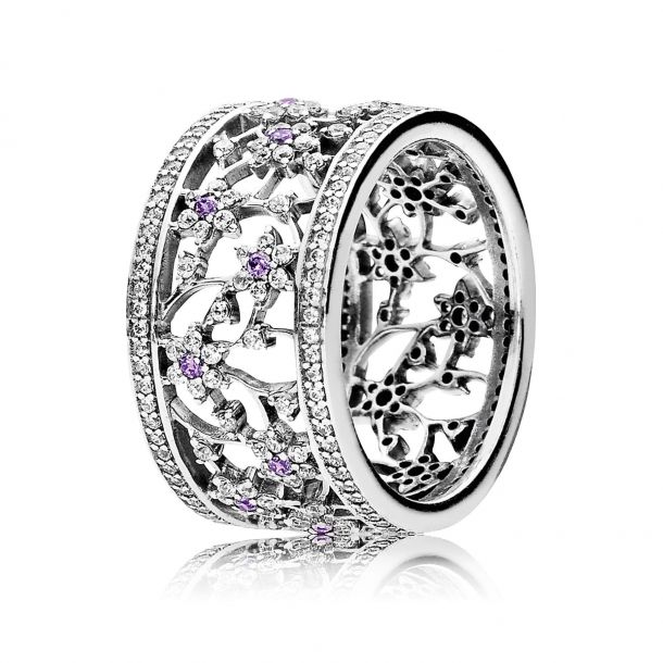 Pandora forget me not band ring deals