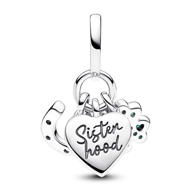 Pandora horseshoe and clover charm on sale