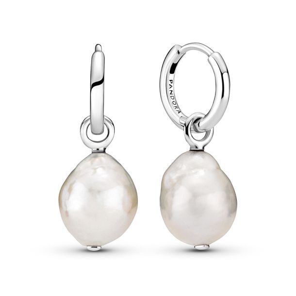 Pandora double pearl earrings deals