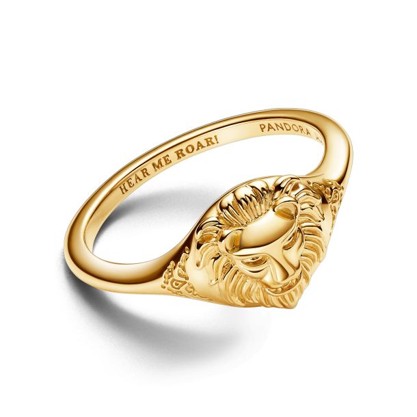 Pandora Game of Thrones Lannister Lion Gold-Plated Ring