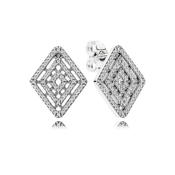 Pandora geometric lines earrings deals