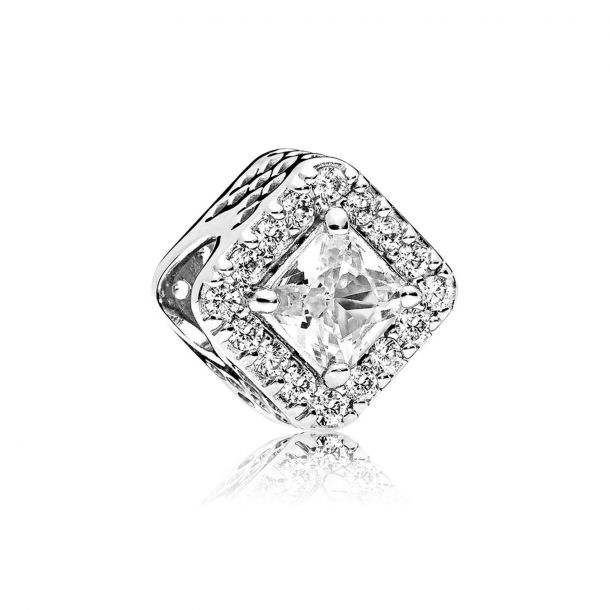 Pandora Geometric Radiance Charm Clear Cubic Zirconia