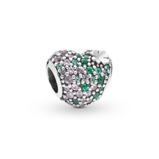 Pink and green pandora charm hotsell