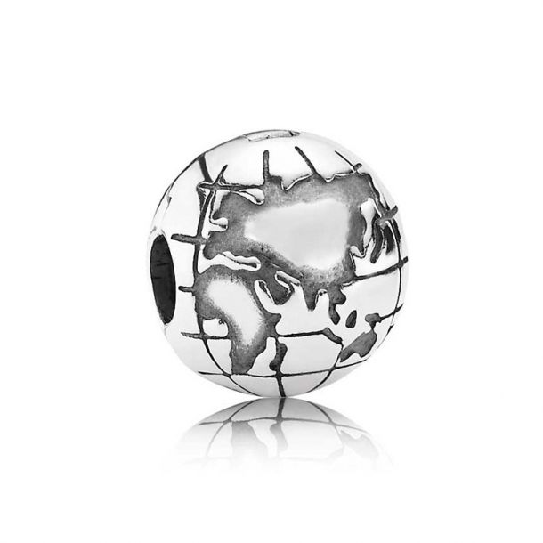 Pandora charm world globe clearance