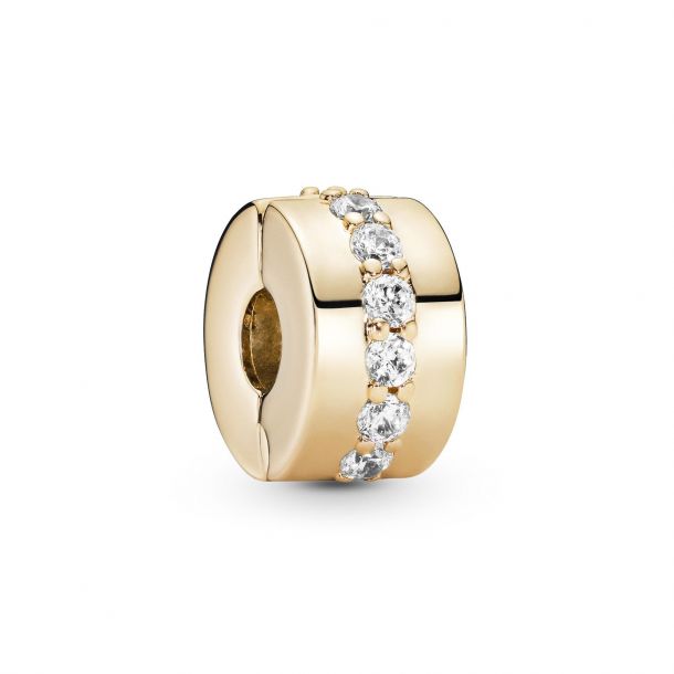 Pandora gold clip charms 2025