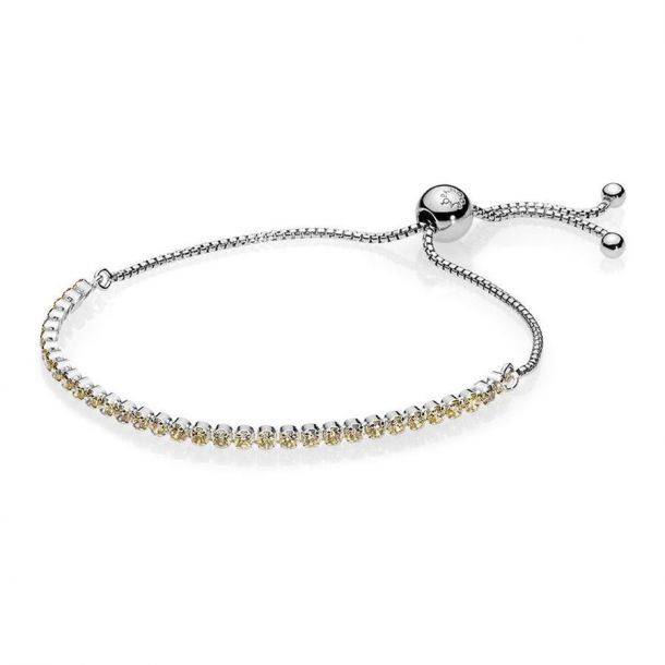 Sparkling strand bracelet pandora sales