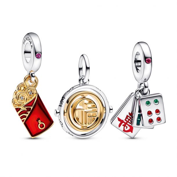 Pandora Good Fortune Wishes Charm Trio