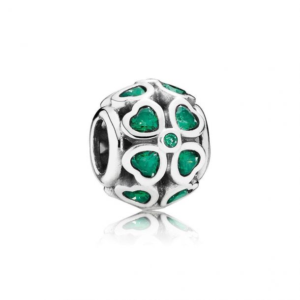 Pandora Green Lucky Clover Charm
