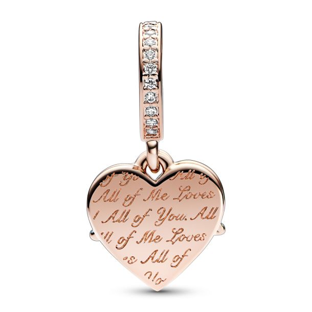 Pandora Heart Mum Dangle Charm Rose Gold Plated REEDS Jewelers