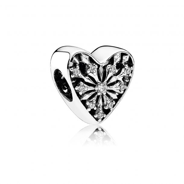 Pandora Heart of Winter Charm, Clear Cubic Zirconia