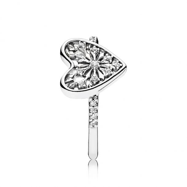 PANDORA Heart of Winter Ring Clear Cubic Zirconia REEDS Jewelers