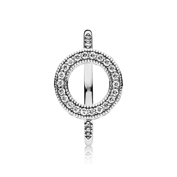 Pandora Hearts of Pandora Halo Ring Clear Cubic Zirconia REEDS Jewelers