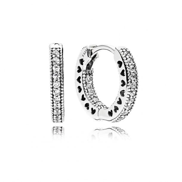 Hearts of hotsell pandora earring hoops